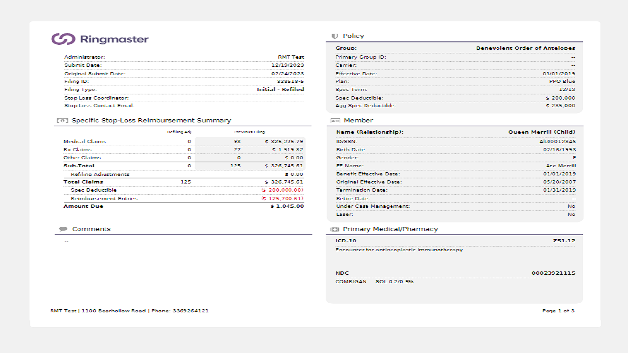 Standardized Filings